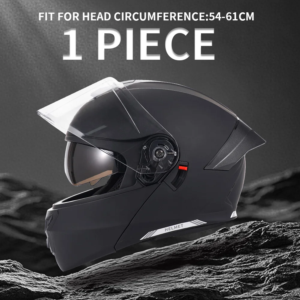 

Motorcycle Helmet Dual Lens Scooter Riding Moto Motocross Helmets 909 Dot Certifie Safety Helmet Male Female Four Seasons Helmet
