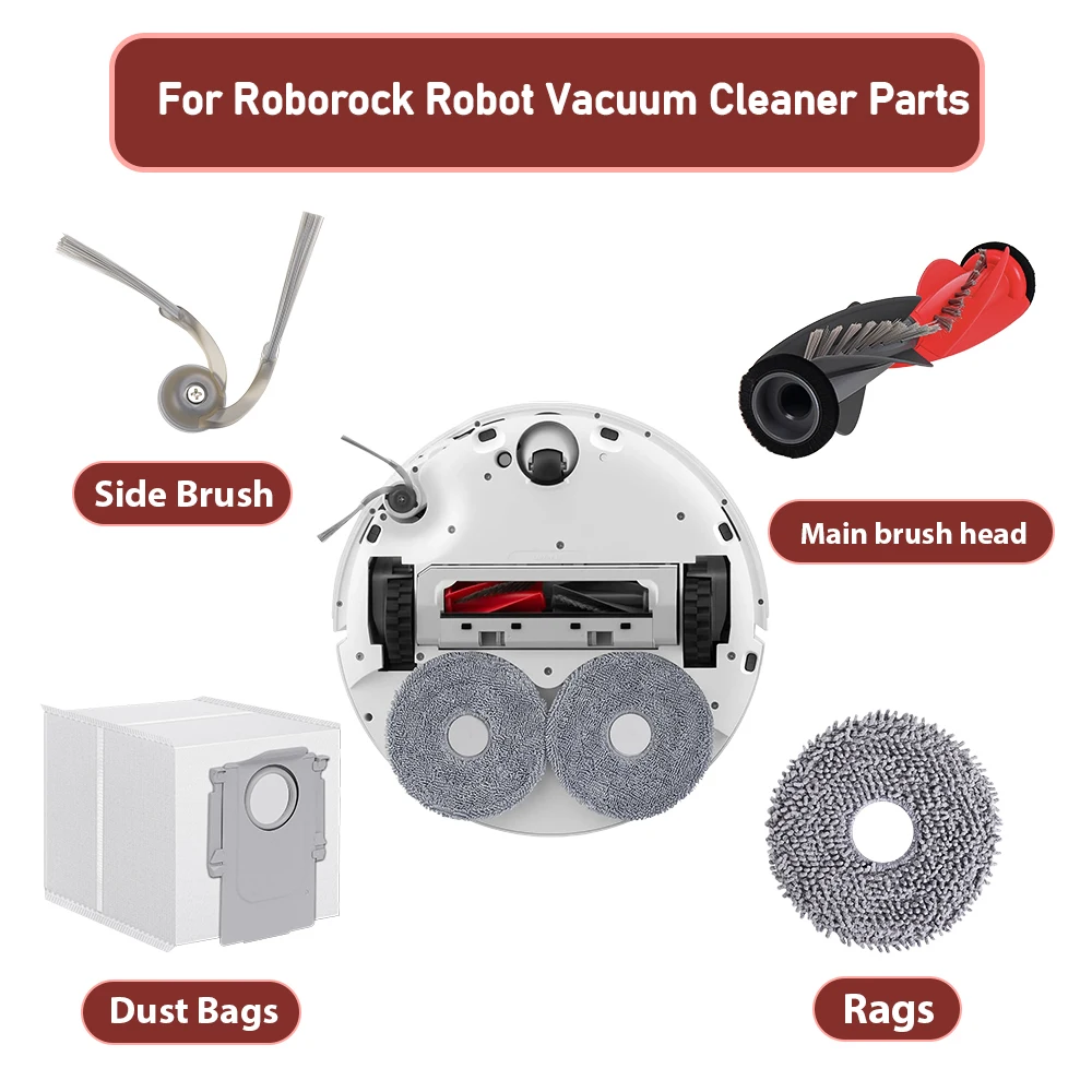 Mop Cloths For Roborock G30 Space/Qrevo Master/Qrevo Slim/P10 PRO/G20s Ultra/Saros 10R/Qrevo Curv/Qrevo MaxV/QV 35A Vacuum Parts