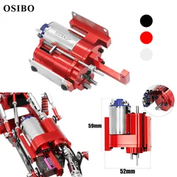 Full Metal 2 Speed Gearbox Transmission with Servo for WPL B1 B14 B24 C14 C24 MN D90 D91 MN96 1/12 RC Car Parts