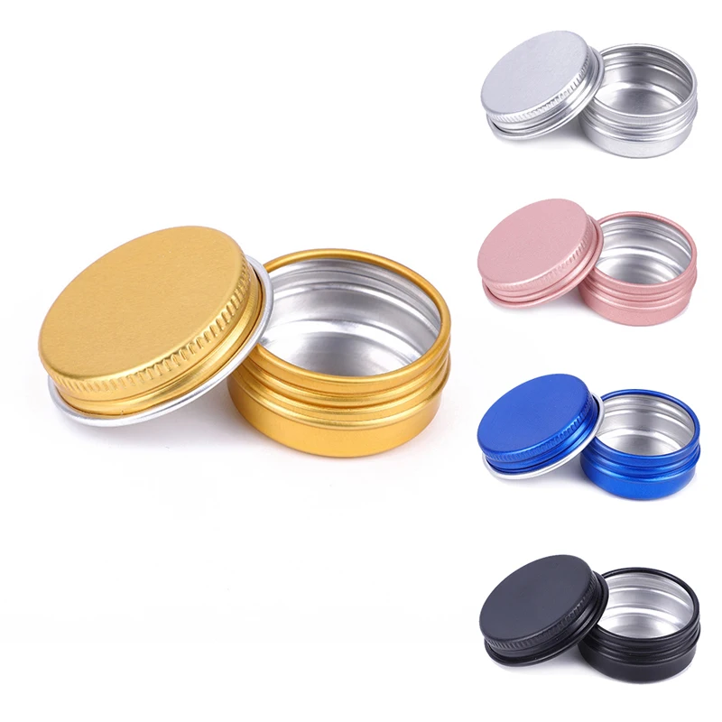 

10pcs 10ML Aluminum Tin Jar For Cream Balm Nail Candle Cosmetic Container Box