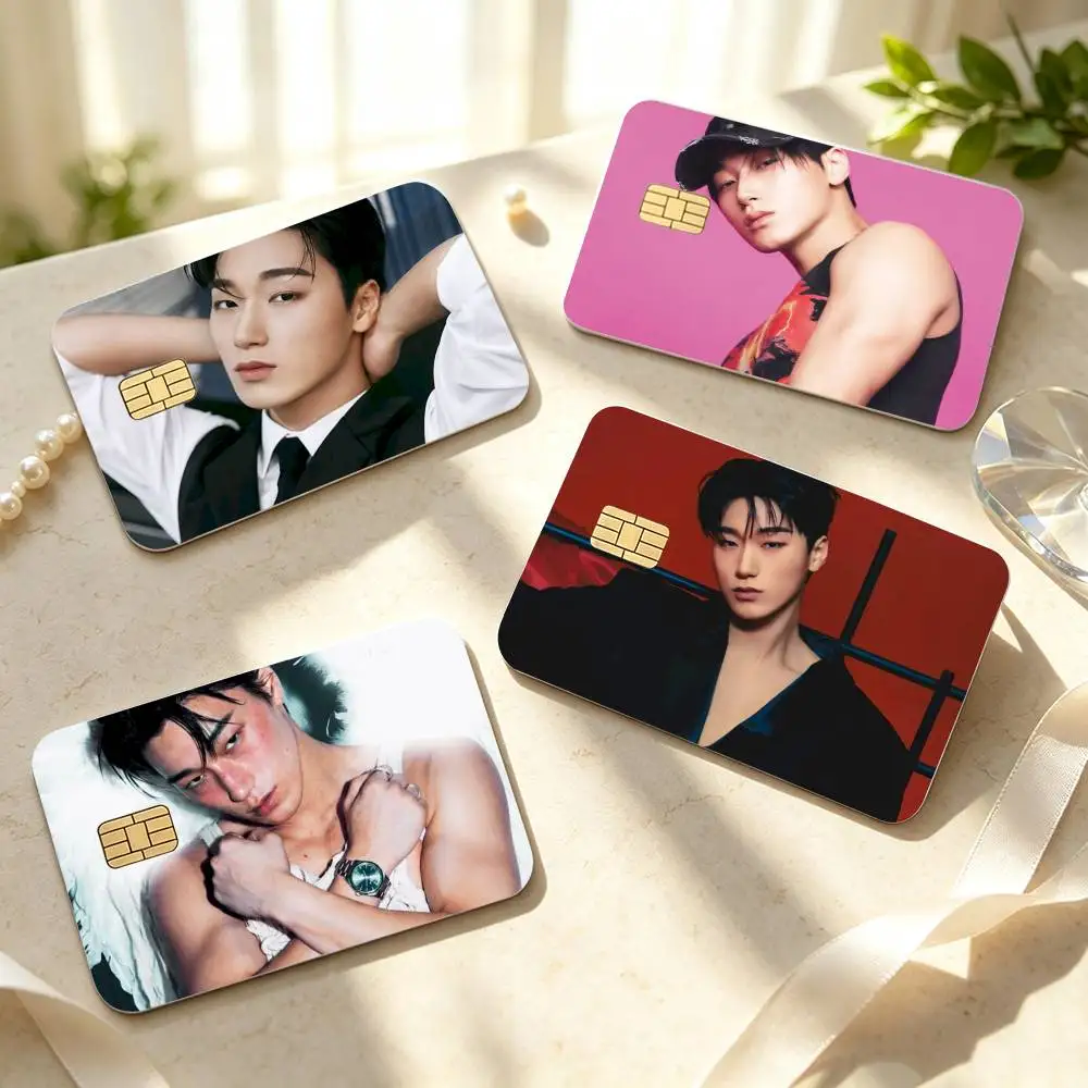 Choi S-San A-Ateez  HD Waterproof Credit Card Stickers Silicone Decals For Chip Game Cards Gift
