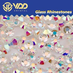 VDD 057 Transparent AB SS3-SS30 Non-hotfix Glass Crystal Rhinestones Flatback Glitter Strass Stones For Nail Art DIY Accessories