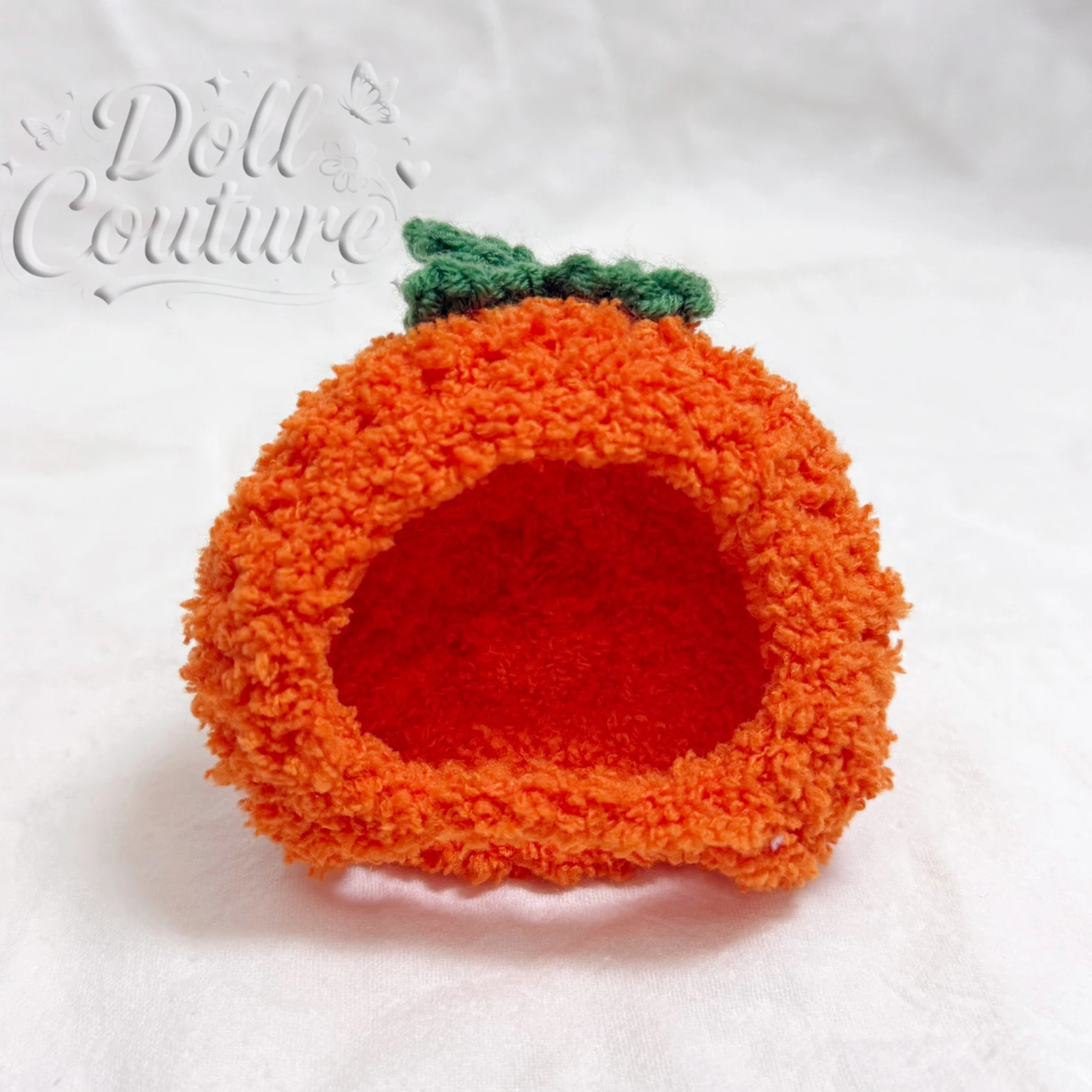 

For Labubu Cute Doll Cow Headgear For mini Labubu 4.0 Persimmon Peach Eggplant Doll Accessories