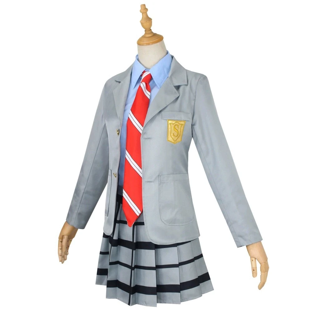 أنيمي كذبتك في أبريل ميازونو كاوري أريما كوسي تأثيري حلي زي مدرسي دعوى هالوين كرنفال دور اللعب النساء الرجال