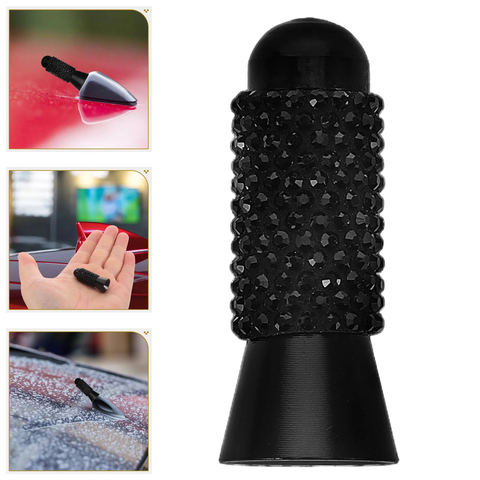 

Stylish 3.5Cm Short Car Replacement Universal Auto Waterproof Durable Vehicle Antenna For Truck Black Universal Vehicle Exterior