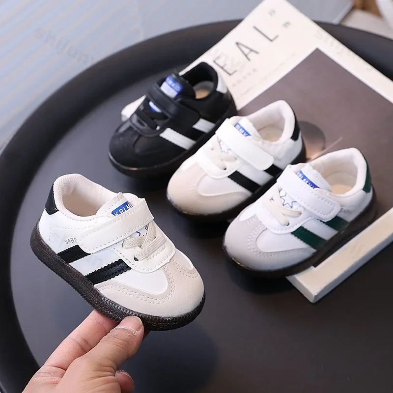

Children Sports Shoes 2025 Autumn Boys Girls Baby Toddler Shoes Pu Leather Comfortable Non Slip Outdoor Kids Running Shoes