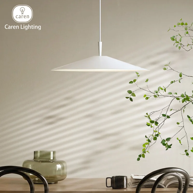 Caren Lighting Design Led Pendant Lights nordic Black white Dimmable LED Dining Room Kitchen Hanging Lamp Minimalist Luminaire