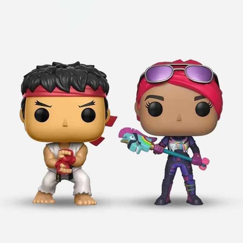 funko STREET FIGHTER Anime Figure Ryu & Brite Bomber Figures Fortnite Figures Model Pvc Statue Doll Collection Ornament Toy Gift