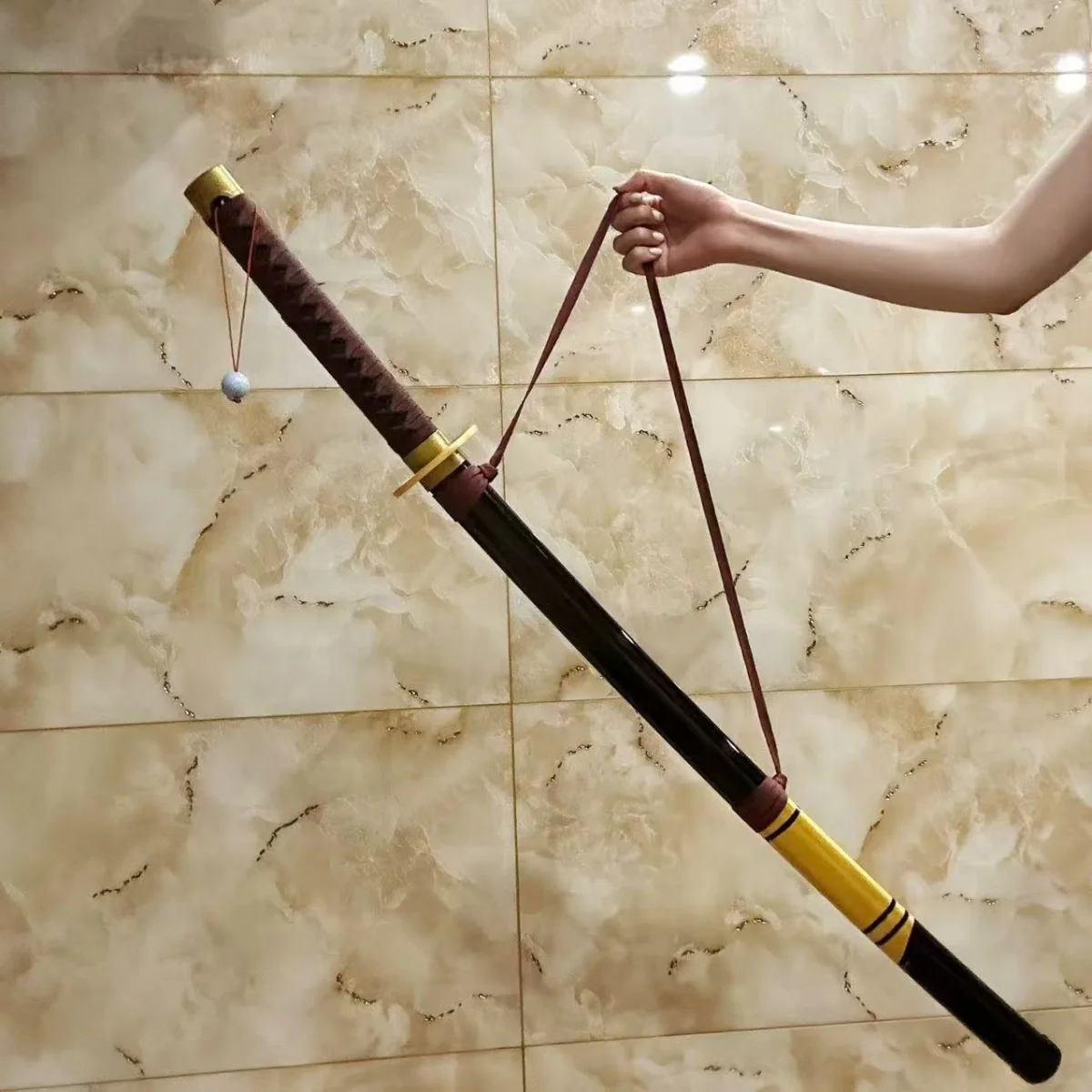 39.3 بوصة الوحل ريمورو خشبية كاتانا السيف النينجا سكين الأصلي الساموراي صابر اليابانية كاتانا صابر تأثيري اكسسوارات الدعامة لعبة #2