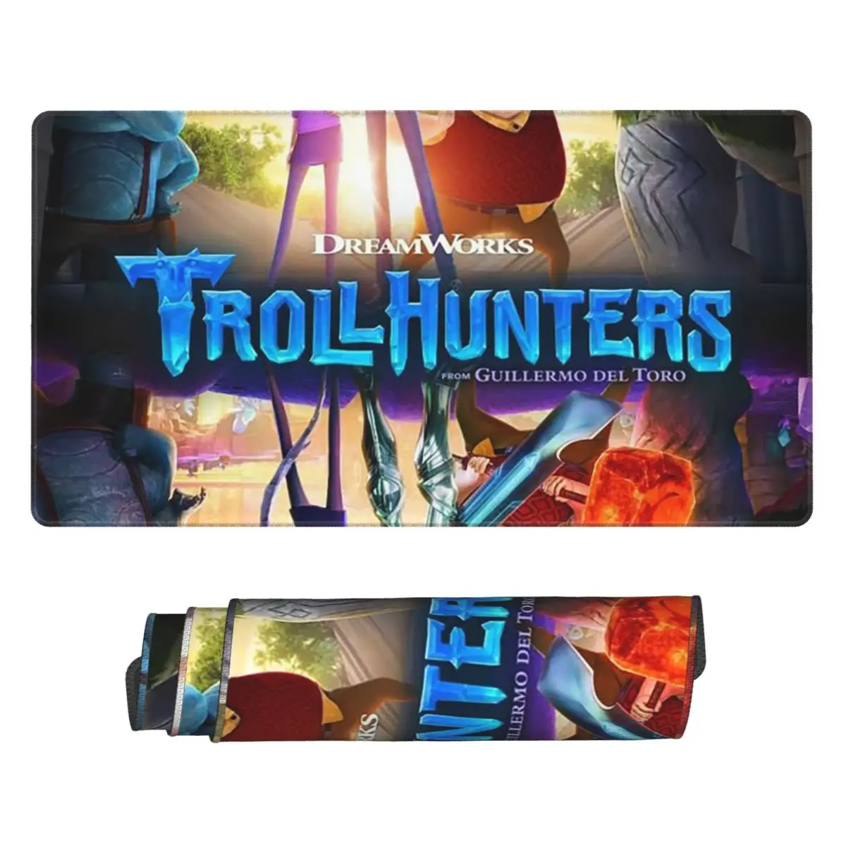 

Большой коврик для мыши с мультяшным рисунком TrollHunters, коврик для геймеров, для ПК и ноутбуков, коврик для клавиатуры, компьютерный игровой коврик, офисные аксессуары, настольный коврик