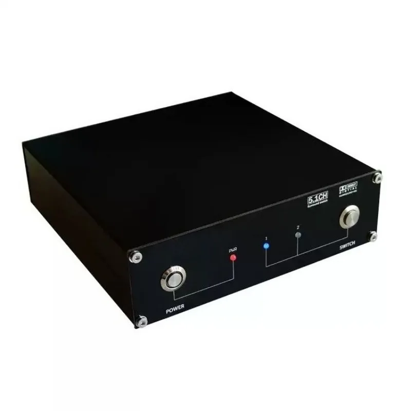 5.1CH Audio Signal Switch Box Bidirectional Converter 2 Audio Sources Shared With One Amplifier