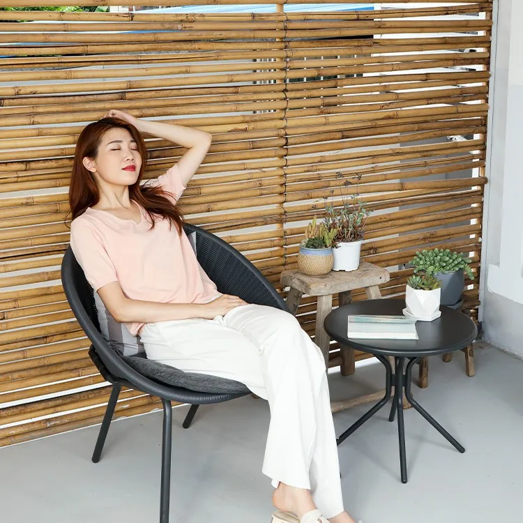 Small balcony, three-piece set of tables and chairs, small apartment, mini tea table one, table two,