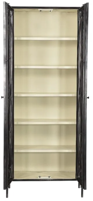 Modern Farmhouse Iron Glass Display Cabinet Multifunctional Furniture