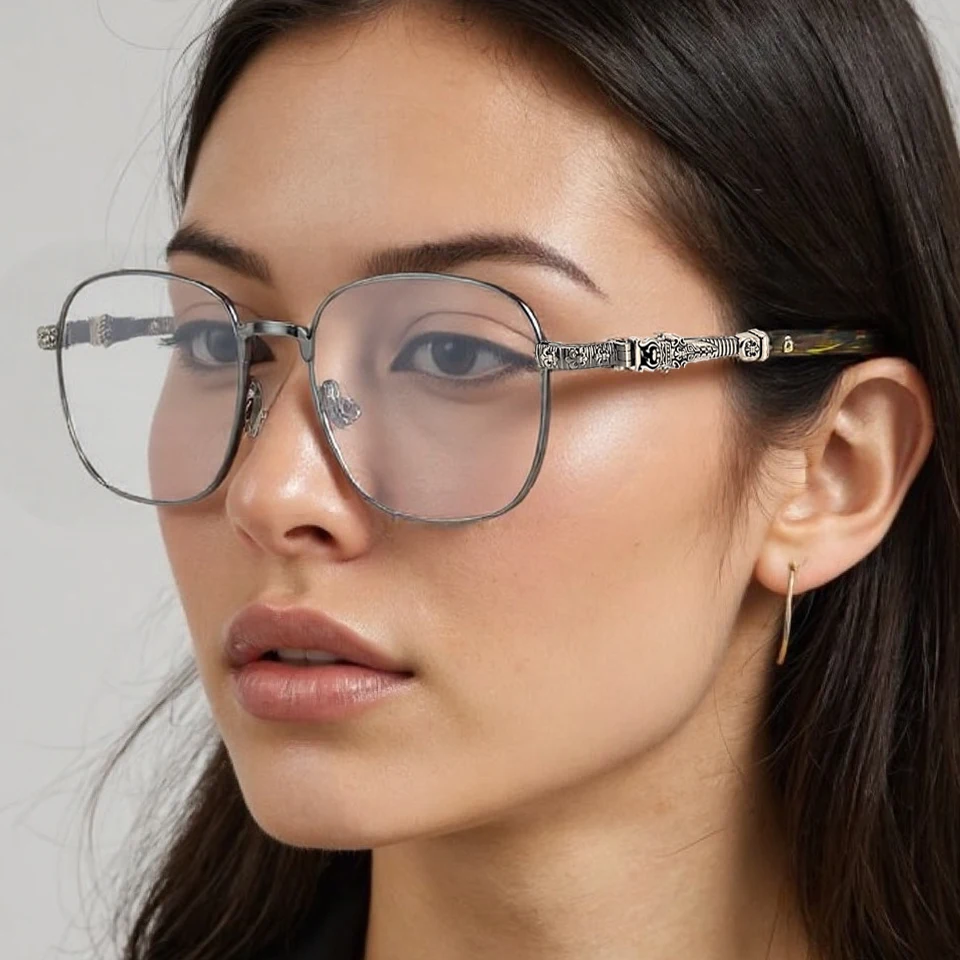 

Мужские деловые очки в стиле ретро, титановые женские оптические очки по рецепту для чтения компьютера с защитой от синего света, очки высокого качества, оправа UV400