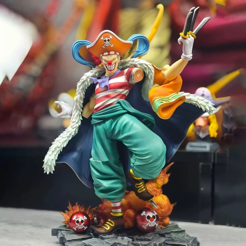 Figuras de Buggy de los cuatro emperadores de una pieza de Anime, figuras de acción de Franky del nuevo mundo, juguetes de modelos coleccionables de PVC, regalos de cumpleaños
