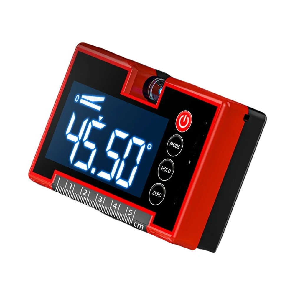 

Миниатюрный электронный уровень с магнитным основанием, опциями перезаряжаемой батареи и двойным режимом измерения для точных работ