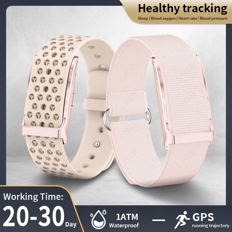 

LIGE Call Reminder Smart Bracelet Sleep Heart Rate Blood Pressure Monitor Sport Fitness No Screen Smart Watch Couple Smart Band