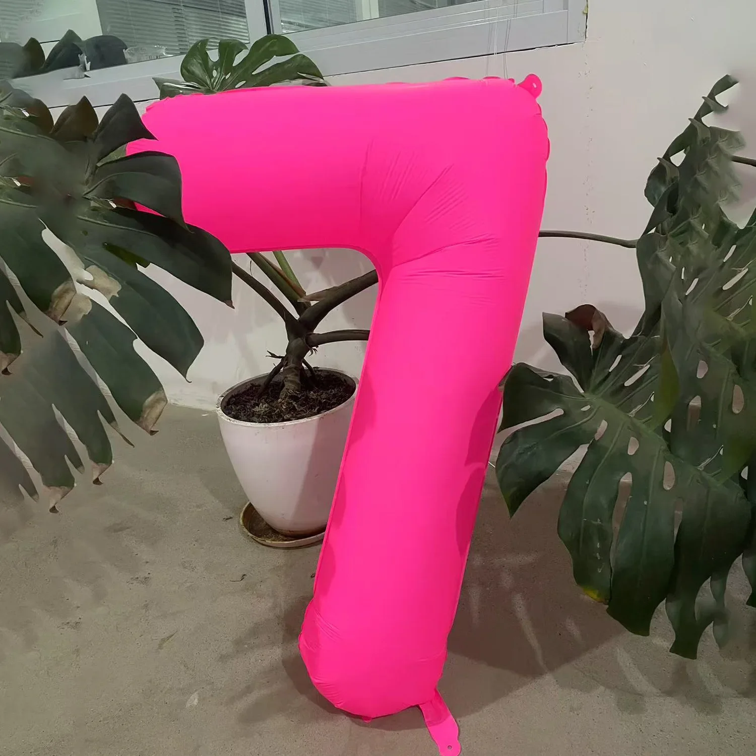 40 Zoll fluoreszierender rosa Zahlenballon 0-9, Dekoration für Erwachsenen-Geburtstagsfeiern, festliche Taufzubehör, Fotografie-Requisite – Detail 9