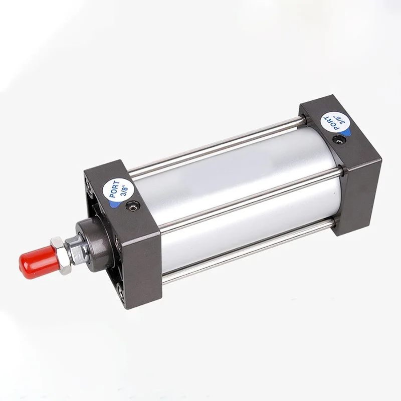 Standard Cylinder Aluminum Alloy Pneumatic Component, Double Acting, Magnetically Adjustable Tie Rod
