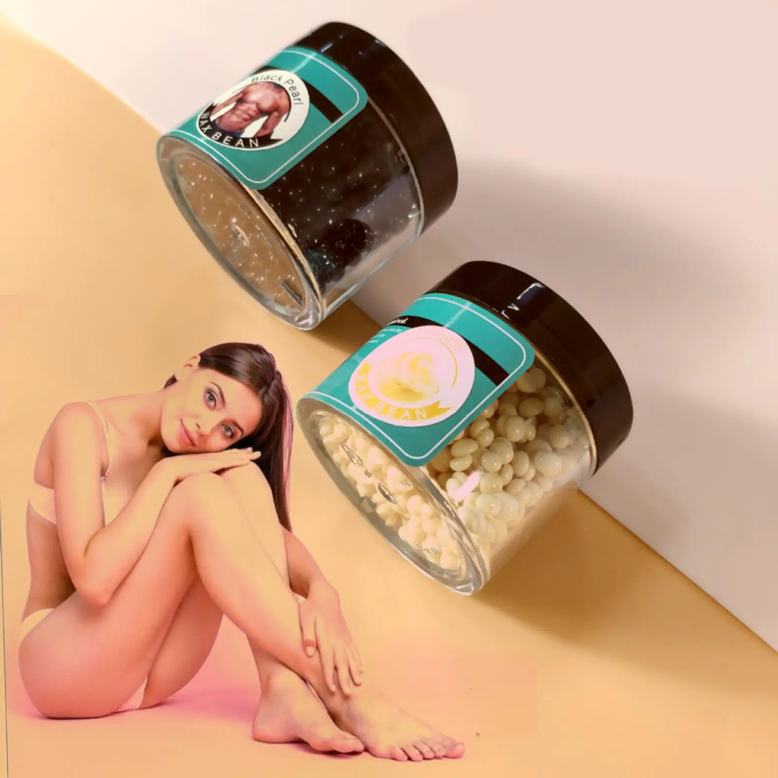 Hard Wax Beans Hair Removal Pearls Gentle Painless Depilatory Wax Kit for Women Men Nose Bikini Sensitive Skin Heater view 4
