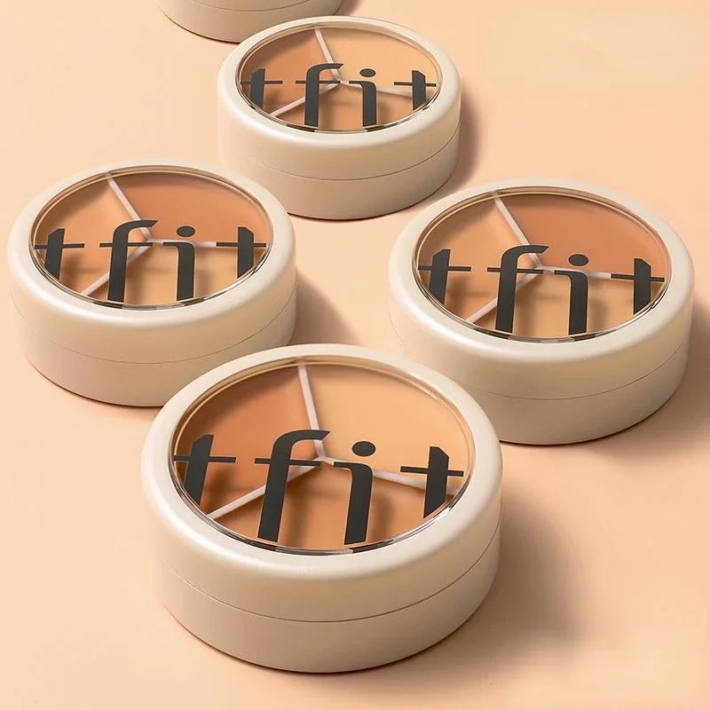 Professionele Make-Up Palet 3 Kleuren Concealer Cosmetica Voor Het Gezicht Oogcontour Donkere Kringen Corrector