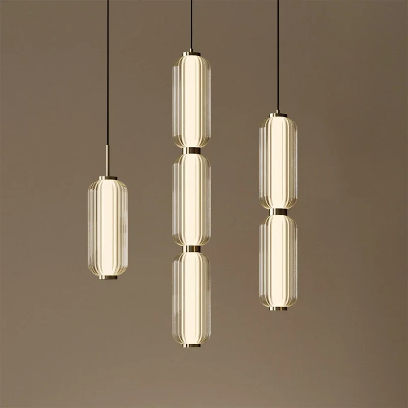 

Italy Light Luxury Hotel Living Room Chandelier High-grade Nordic Restaurant Staircase Combination Small Pendant Lights LED