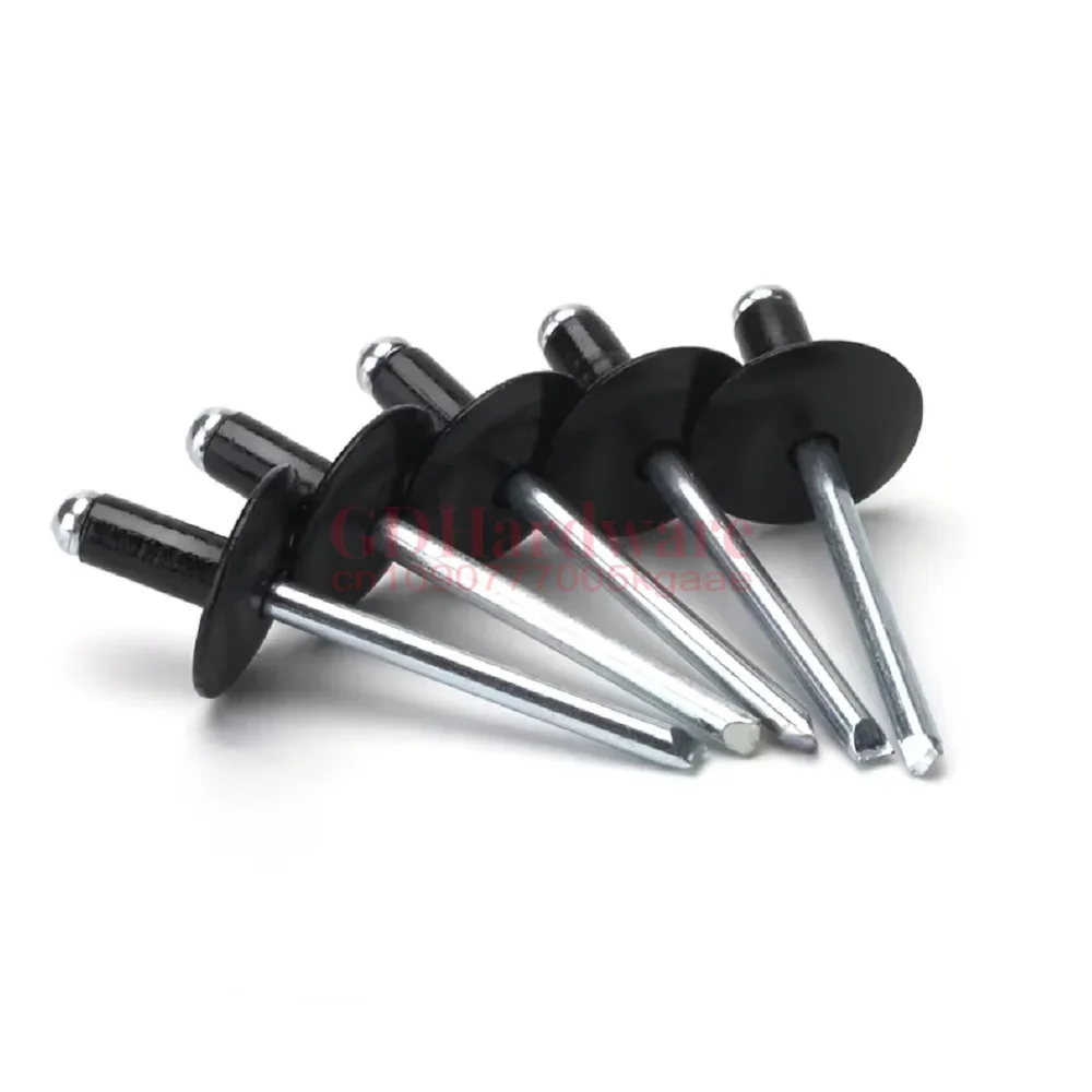 Aluminium Extra Large Flange Head Pop Rivets M3.2 M4 M5 Large Cap Leaf Bolt Dropper Self-plugging Rivet Lenght 6.4mm~35mm