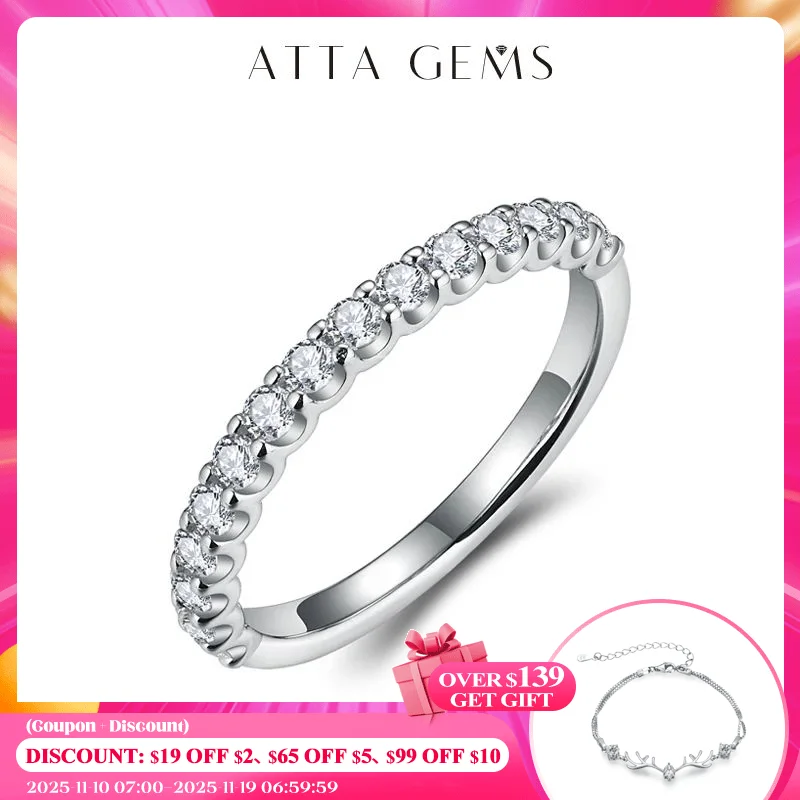 

100% 925 Sterling Silver Wedding Rings Set For Women Sparking Moissanite Gemstone Diamonds Engagement Fine Jewelry