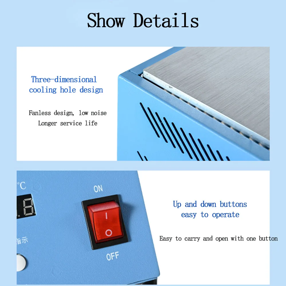 220V Heating Table Solder Station Heating Plate LED Lamp Bead Welding Table Adjustable Temperature