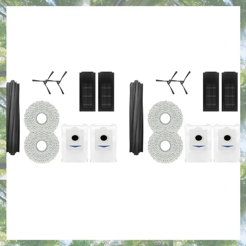 

L73A 2025-2Set Roller Brush Side Brush Filter For ECOVACS DEEBOT X2 PRO Vacuum Cleaner Sweeping Robot Sweeper Accessories A