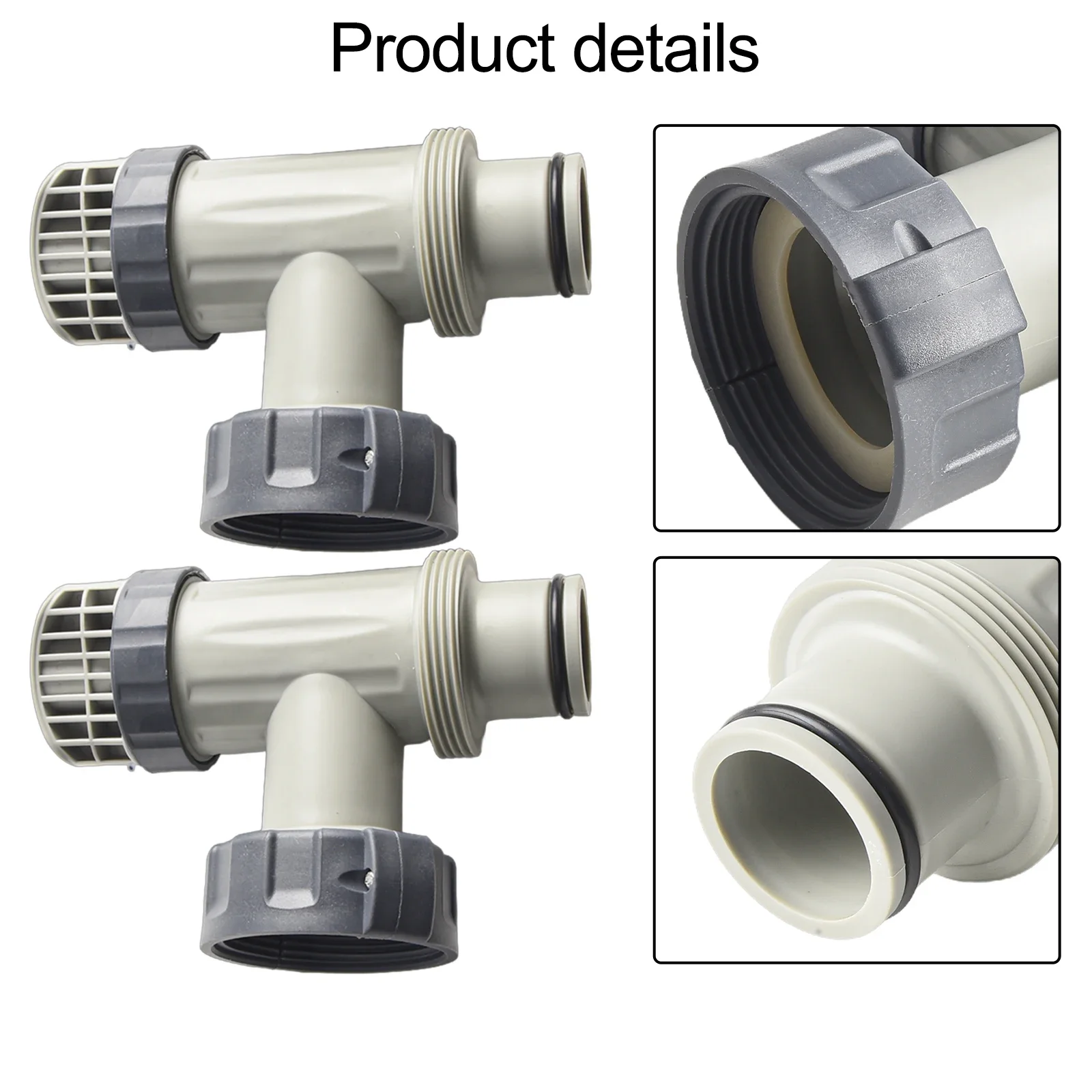 

As The Picture Shows Pool Pump Assembly Pool Plunger Valve Plastic Material Efficient Water Flow Control Gray Color