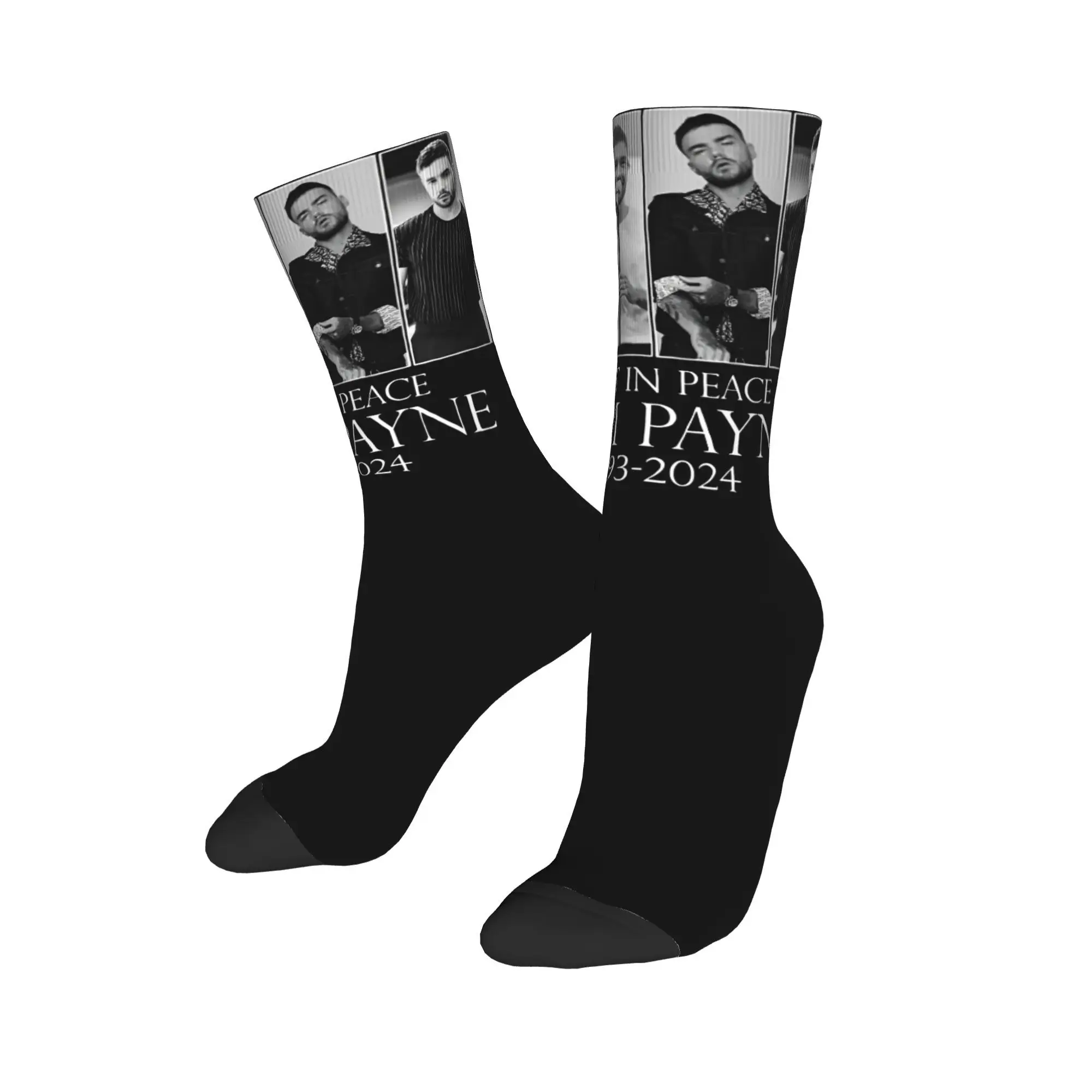 rest in peace Liam Payne 1993-2024 Socks for Women Men Merch All Seasons  Comfortable Middle Tube Socks Sweat Absorbing