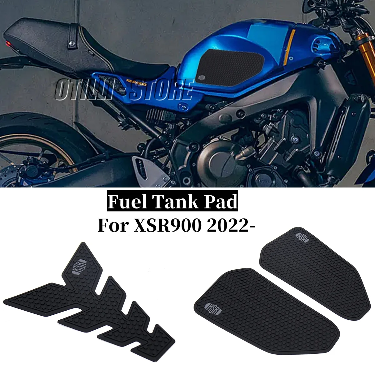

Мотоциклетная резиновая наклейка на топливный бак для YAMAHA XSR900 xsr900 XSR 900 xsr 900, противоскользящая боковая защитная наклейка на бак 22 23