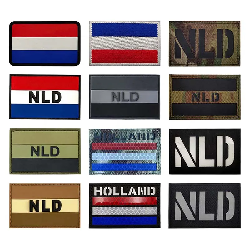Parche bandera Países Bajos PVC IR reflectante – Mochila chaleco - imagen 5