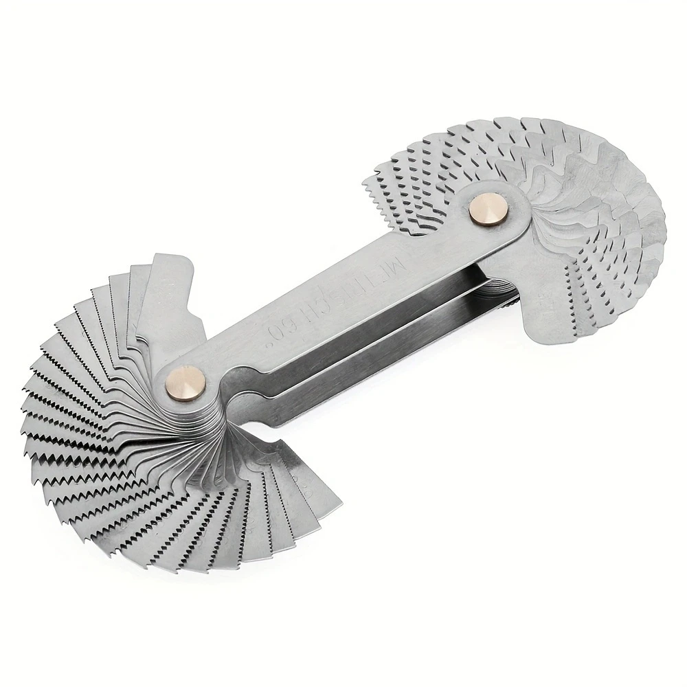 55 /60 Degree Gauge Stainless Steel Angle Arc Model Angles Measure Tool Machining Threads Screw Cutting