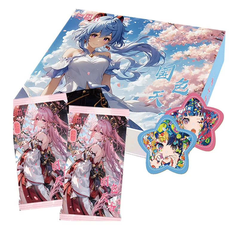 Tarjetas Coleccionables de Anime Serie 2 de National Beauty, Set de Tarjetas Waifu Atractivas de la Colección MEIKA (GSTX02), Tarjeta Conmemorativa del Tiempo
