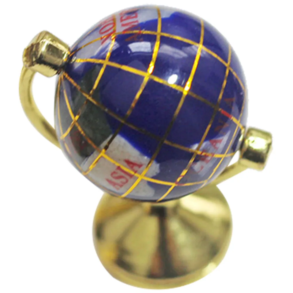 

Mini Globe Ornament for Mini House Dollhouse Decoration Premium Craftsmanship Smooth Surface Desktop Miniature Globe Decor