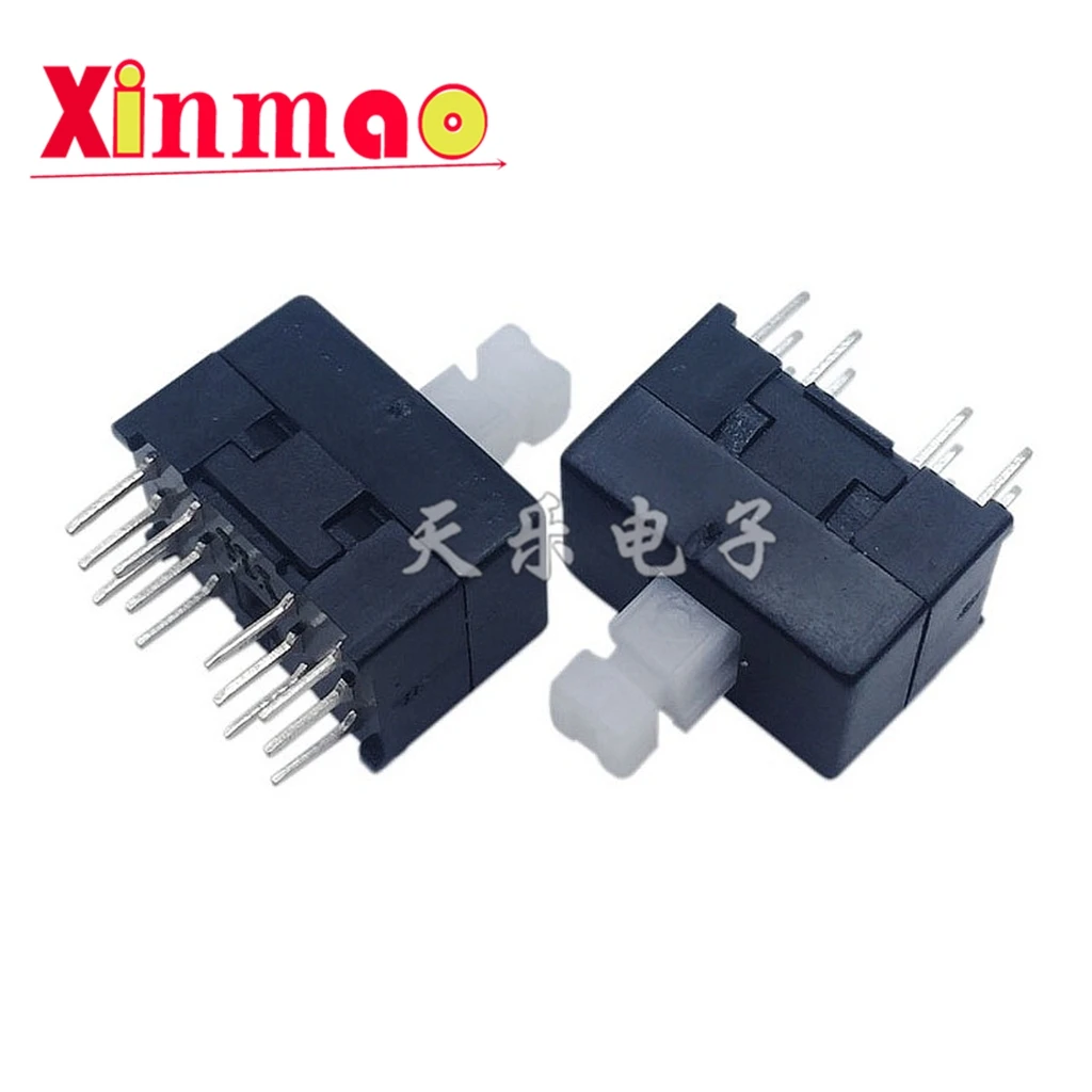 

5 шт. 8,5*13 самоблокирующийся маленький многофункциональный переключатель питания, кнопочный переключатель, 12 контактов с самоблокировкой