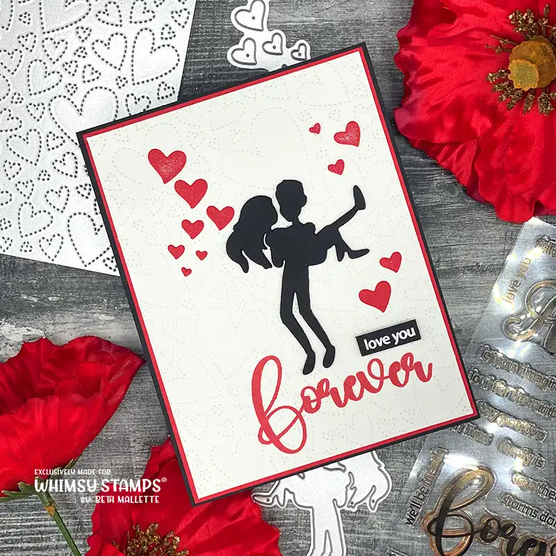 2025 Valentine's Day Floating Hearts Cover Metal Cutting Dies Troll Rainbow Angel Clear Stamps DIY Decorating Scrapbook Card