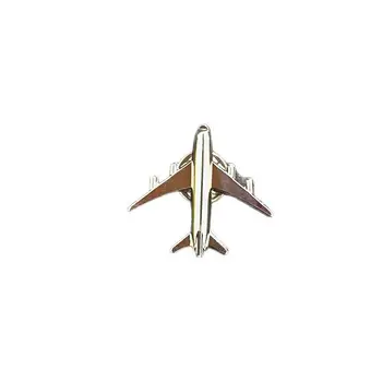 Kovový odznak s letadlem - Minimalistická brož s letadlem - Unisex dárek pro letecké nadšence - Velkoobchodní prodej sběratelských odznaků 8 nejlepší prodej brož s letadlem - №1