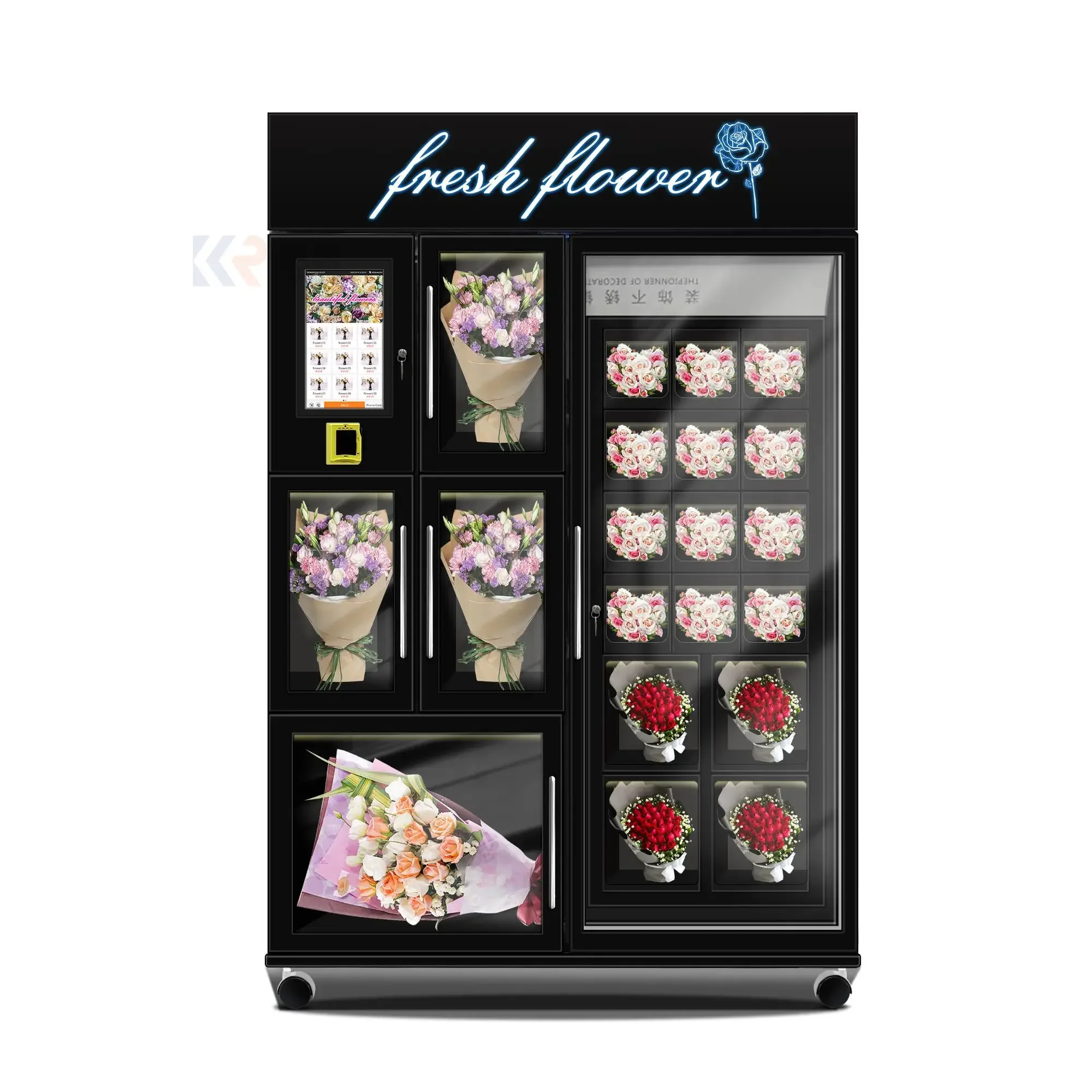 CE RoHS Passed Flower Vending Machine Automatic Flower Vending Cabinet With Credit Card Reader HL-XHJ-Y-5A20A