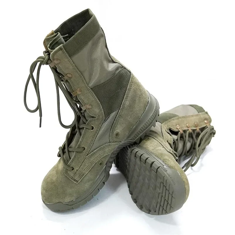 

2024 High Quality Male Combat Boots Desert Tactical Boots Outdoor Hiking Boots Shoes Ultralight Men Shoes