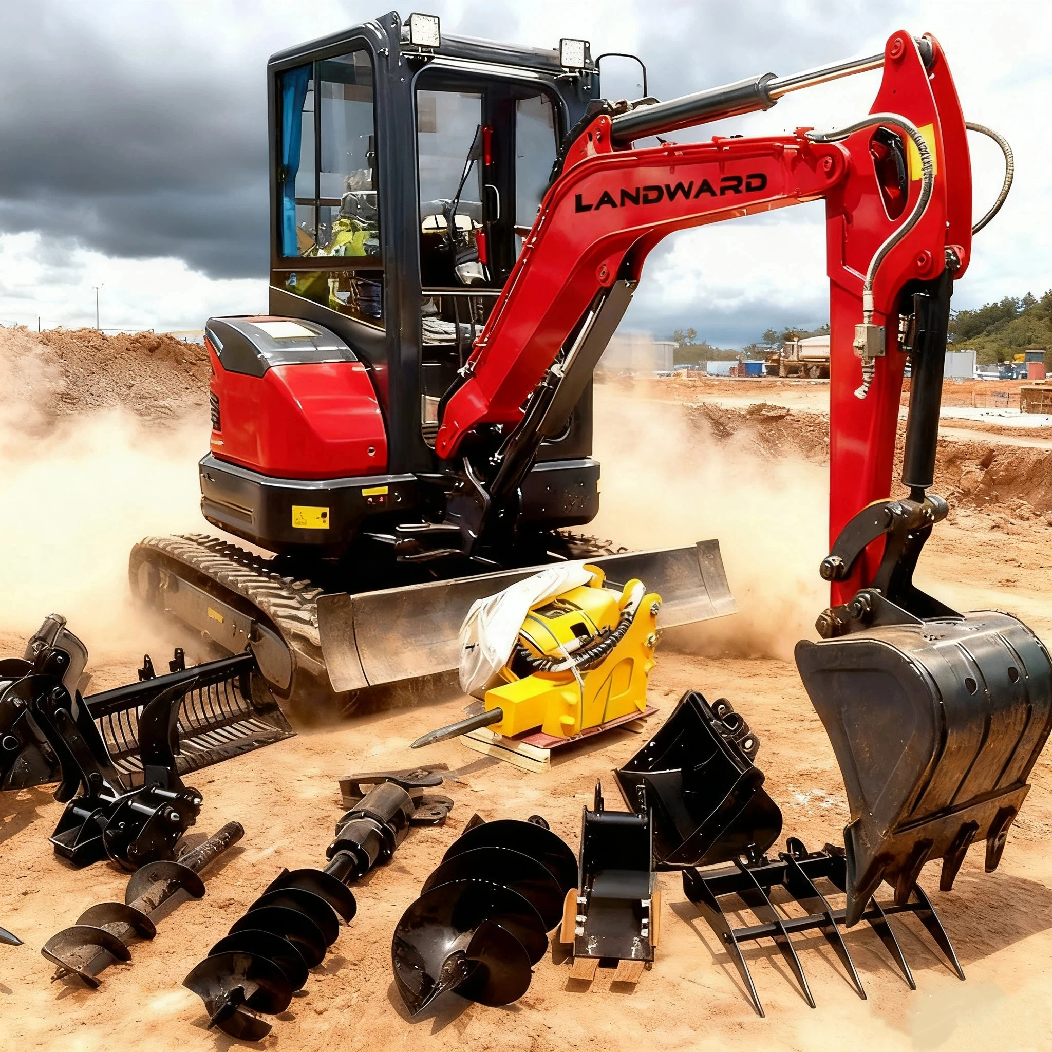 

Hydraulic Crawler 2.5 Ton Excavator With Thumb Bucket Wholesale New 2Ton Mini Excavator Quality Portable Micro Diggers Customize
