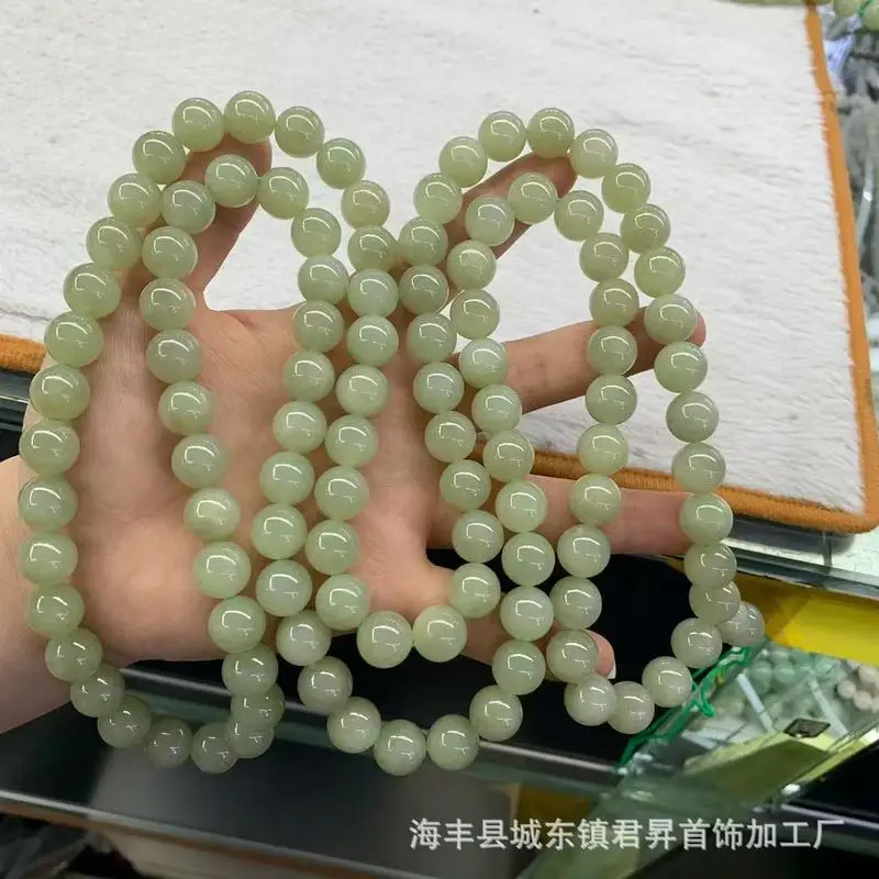Qinghai And Hotan Jade Beads, Approximately 12Mm, With Good Translucency, Suitable, Bracelets, Accessorie