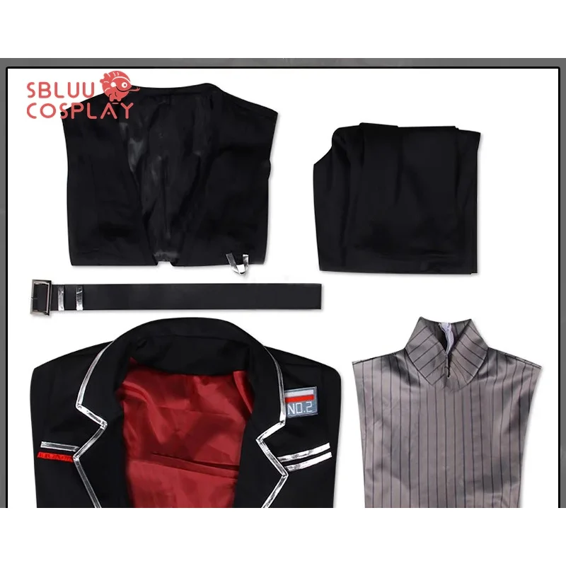 ดีดี 12SBluuCosplay แฟสท์เครื่องแต่งกายลิมบัสบริษัทคอสเพลย์สีดำเสื้อคลุมยาวชุดสูทผู้ชายผู้หญิงปาร์ตี้ฮาโลวีนคาร์นิวัล