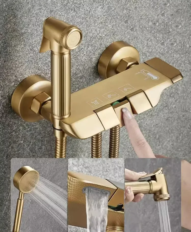 Brushed Gold Bathro… - image