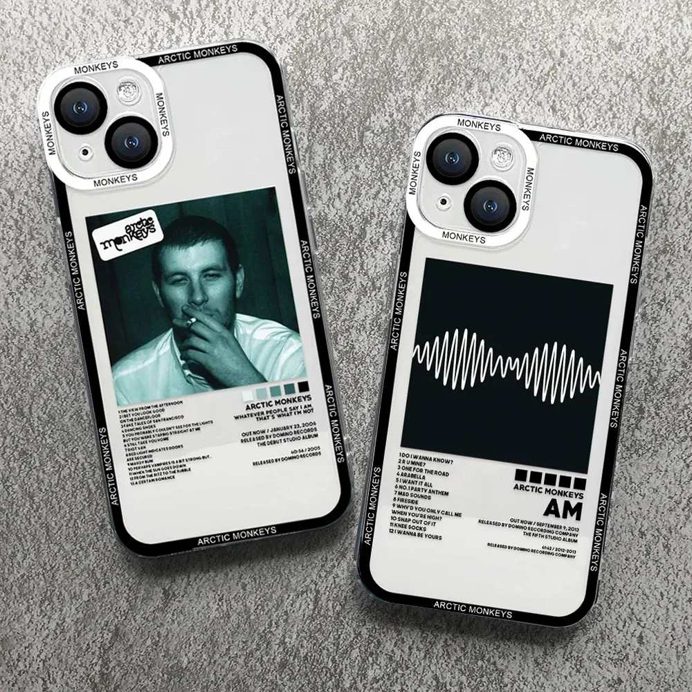 Arctic Monkeys Phone Case for iPhone 16 15 14 13 12 11 Pro Max Mini 7 8 Plus SE X XS Max XR Back Cover Soft Clear Fundas Coque