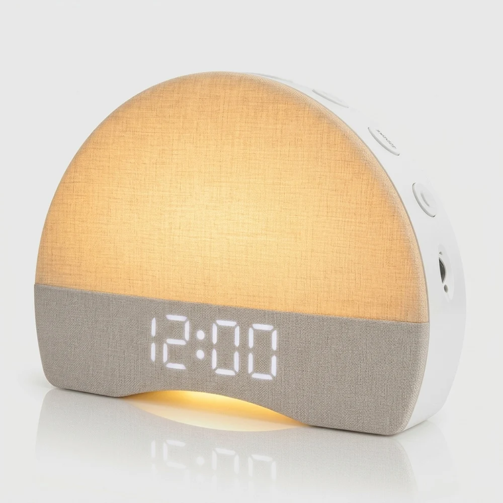 Digital Alarm Clock Sleep Natural Wake up Light Mood Lighting Reading Lamp Natural Sounds for Bedroom living rooms home decor