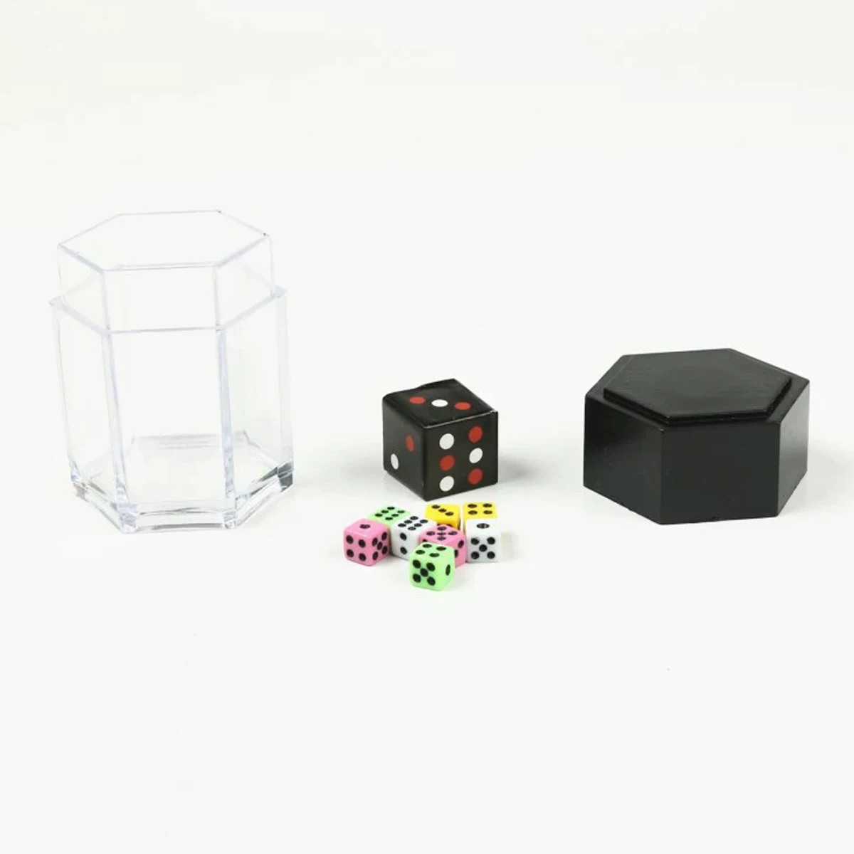 Explosion Dice Magic Trick, Big Dice Turn Into Small Colorful Dice Magic Prop Prank Toy Party Stage Performance Novelty Gift Toy