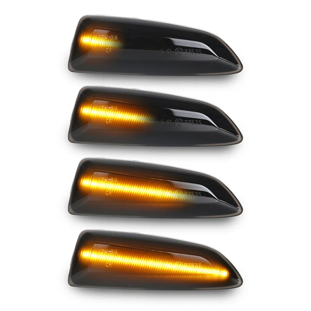 

2pc Dynamic LED Side Marker Lights for 09-15 Opel Vauxhall Astra J K 17-19 Crossland X Insignia B Car Accessories Repeater Lamp